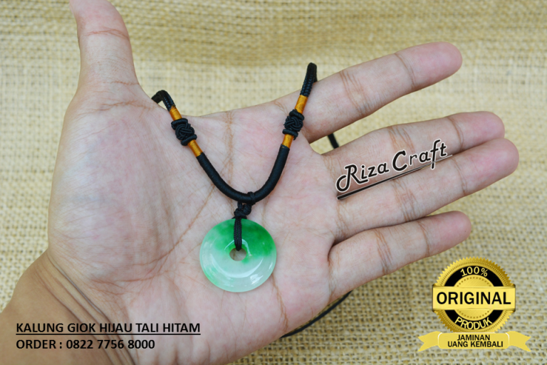  Kalung  Giok  Tali Hitam 