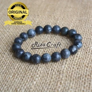 Gelang Batu Labrador Hitam Super