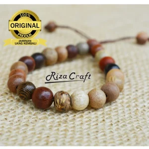 Gelang Kombinasi Kayu Bertuah Alami