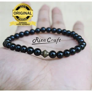 Gelang Tasbih Batu Asli Hitam Onyx