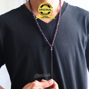 Kalung Batu Kecubung Ungu