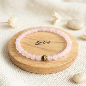 Gelang Batu Rose Quartz