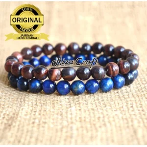 Gelang Batu Tiger Eye Biru