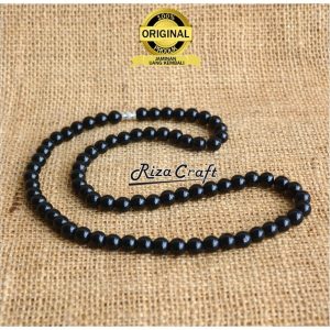 Kalung Batu Akik Black Onyx