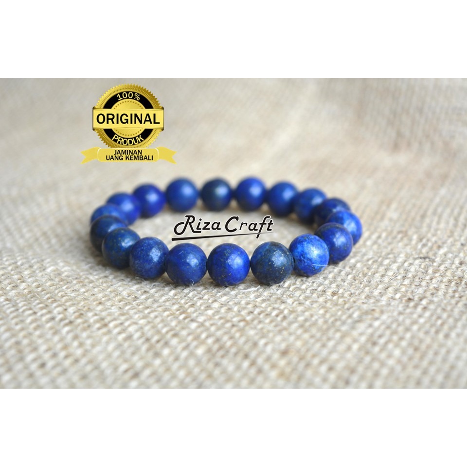 Gelang Batu Lapis Lazuli Biru Super