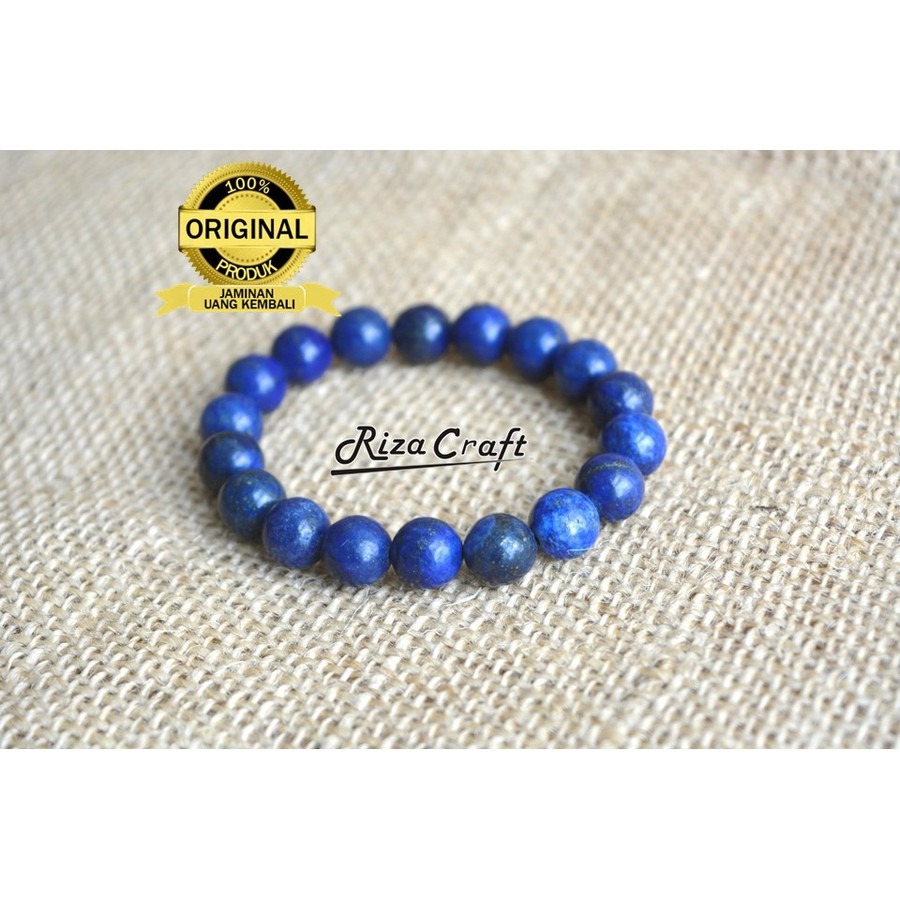 Gelang Batu Lapis Lazuli Biru Super