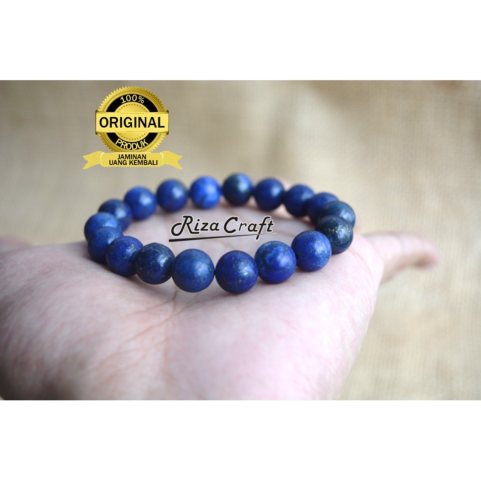 Gelang Batu Lapis Lazuli Biru Super
