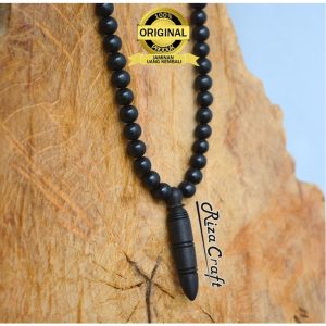 Kalung Kayu Bertuah Galih Kelor Asli Hitam