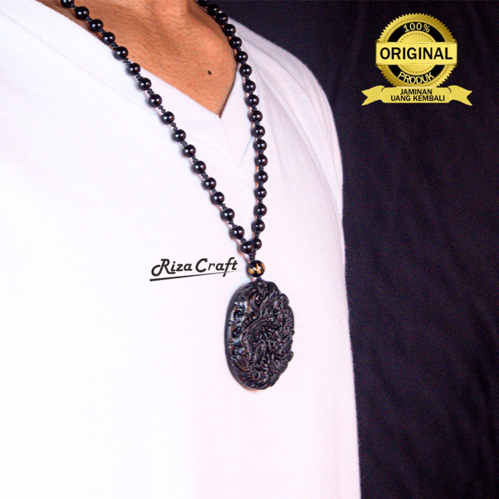 Kalung Kesehatan Batu Giok Hitam
