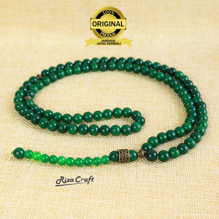 Tasbih Batu Giok Hijau