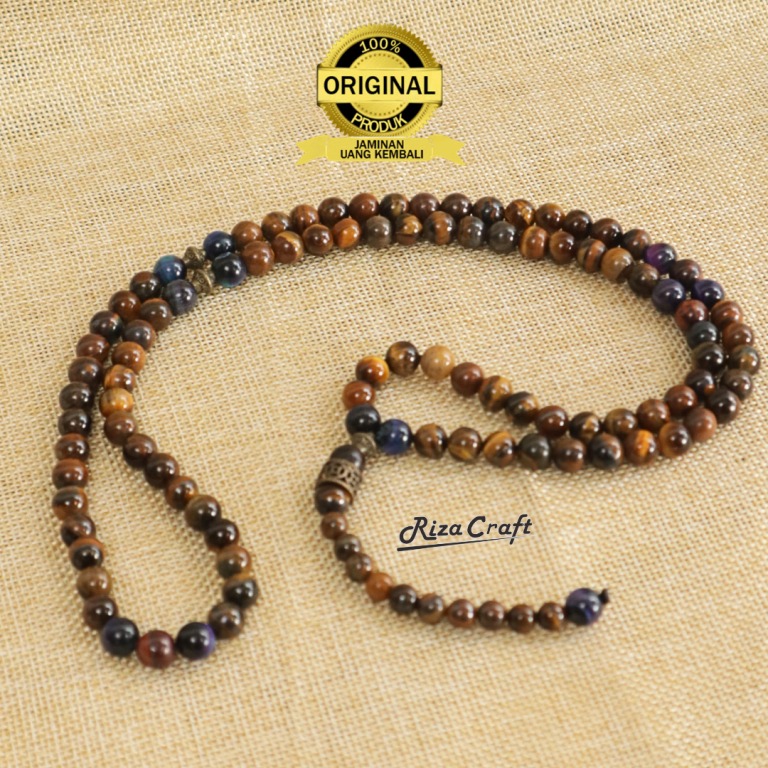 Tasbih Batu Tiger Eye Asli