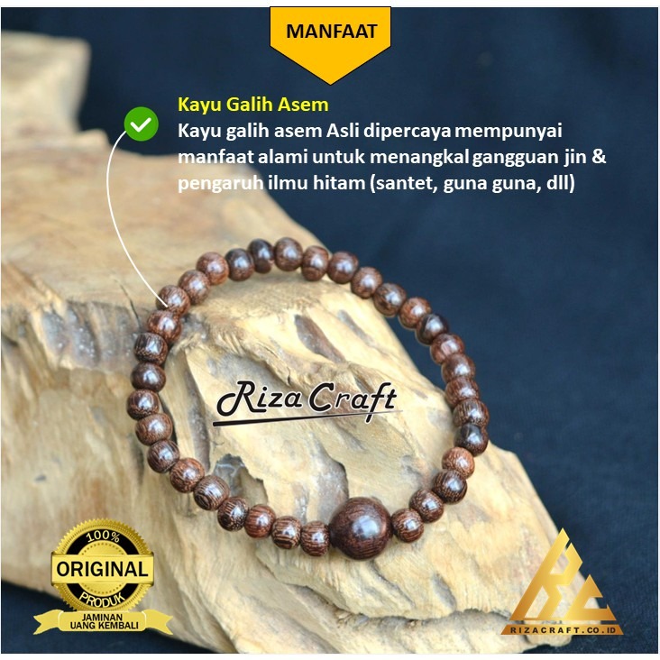 Gelang Kayu Galih Asem Hitam