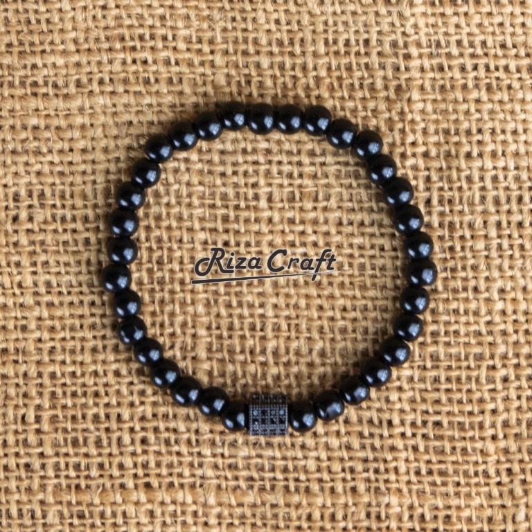 Gelang Tasbih Hitam Onyx