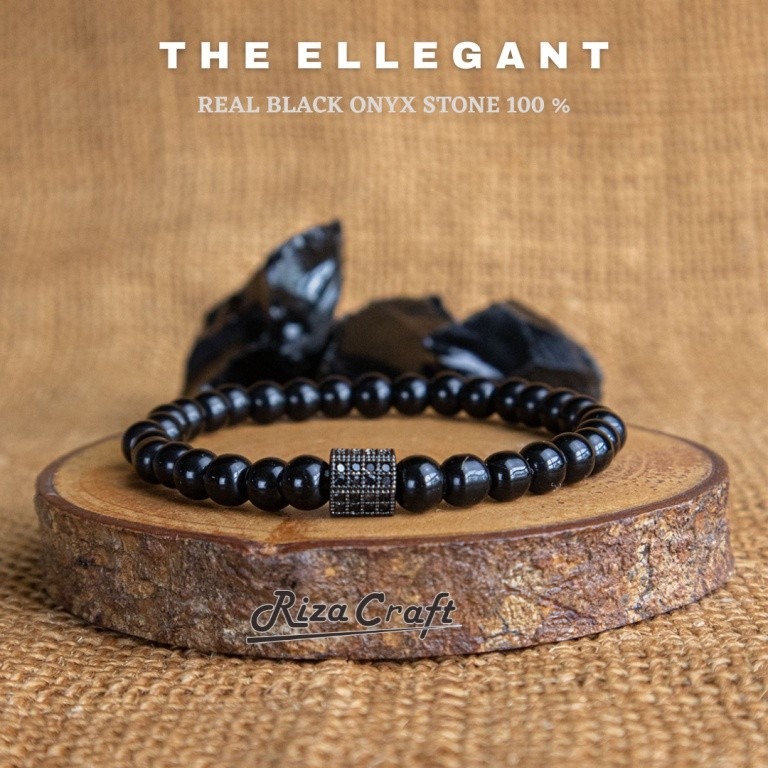 Gelang Tasbih Hitam Onyx