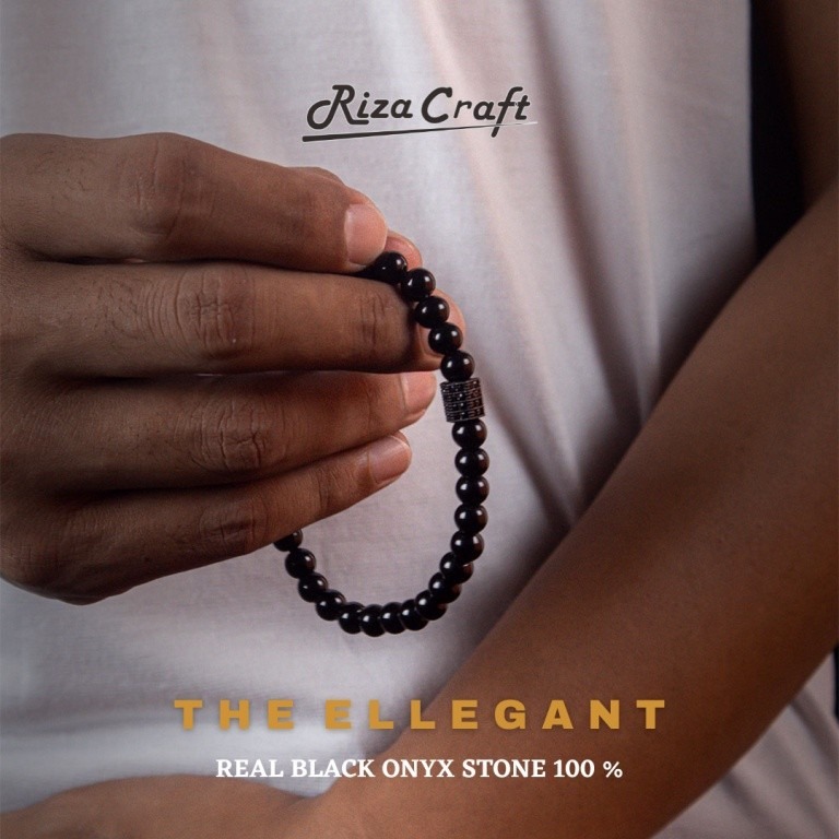 Gelang Tasbih Hitam Onyx