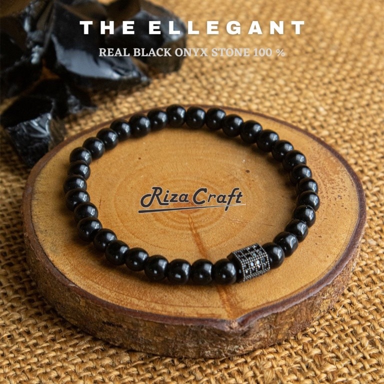 Gelang Tasbih Hitam Onyx
