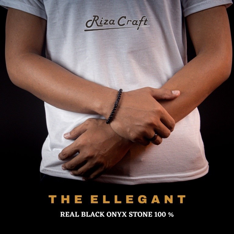 Gelang Tasbih Hitam Onyx