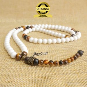 Tasbih Batu Alam Giok Putih