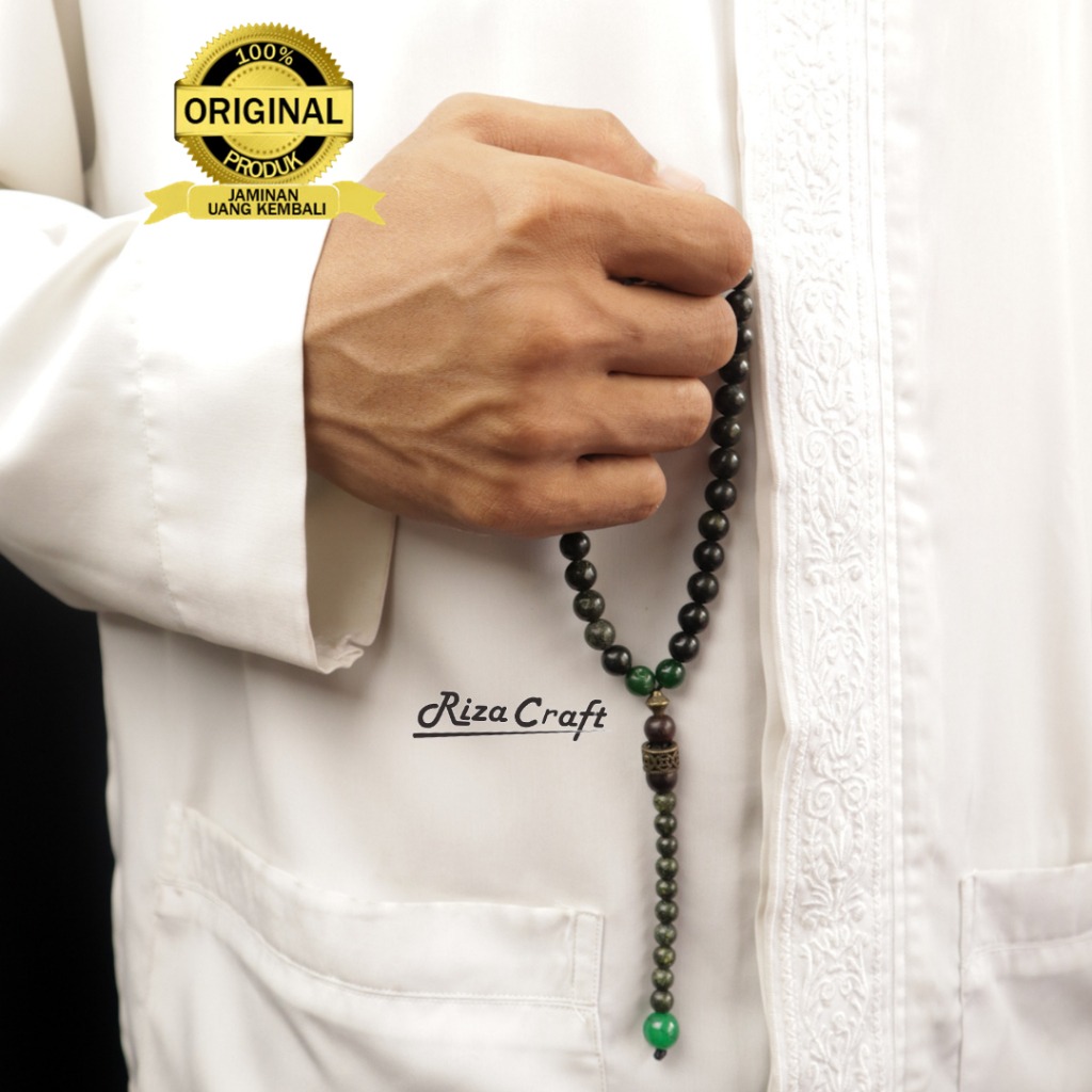 Tasbih Batu Giok Hitam ASLI Aceh