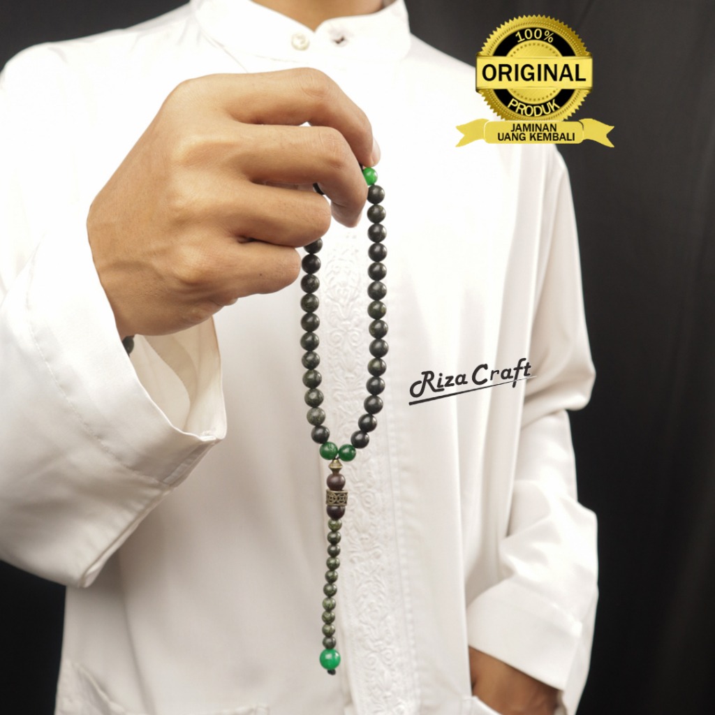 Tasbih Batu Giok Hitam ASLI Aceh