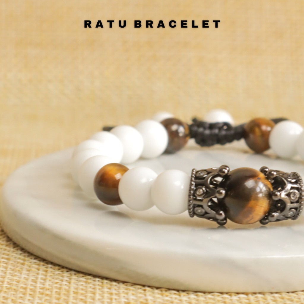 Ratu Bracelet Gelang Giok Putih