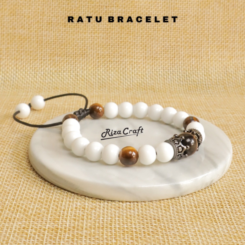 Ratu Bracelet Gelang Giok Putih