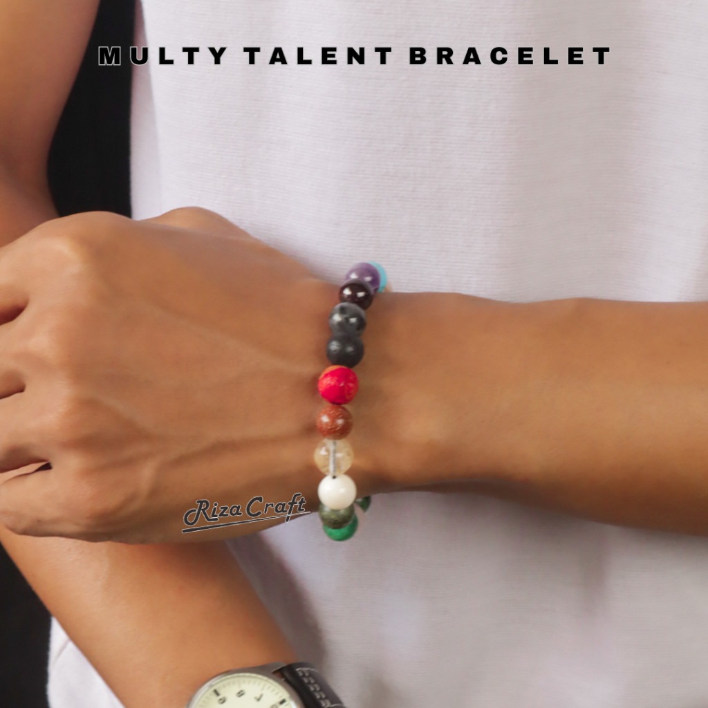 Gelang 20 Batu Alam Kristal