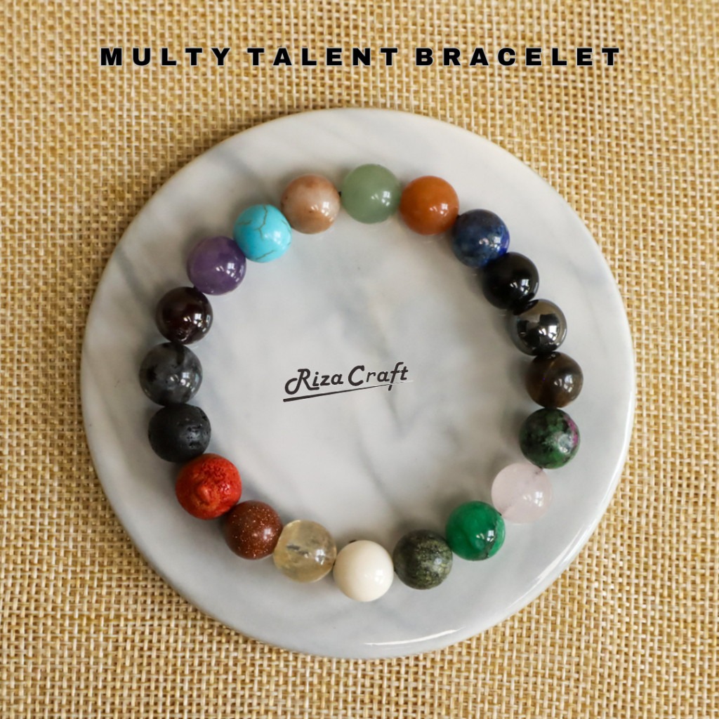 Gelang 20 Batu Alam Kristal