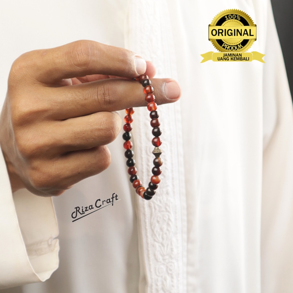 Gelang Tasbih Batu Akik Yaman