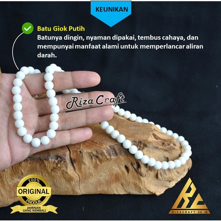 Kalung Giok Putih Susu