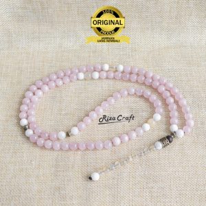 Tasbih Batu Pink Rose Quartz